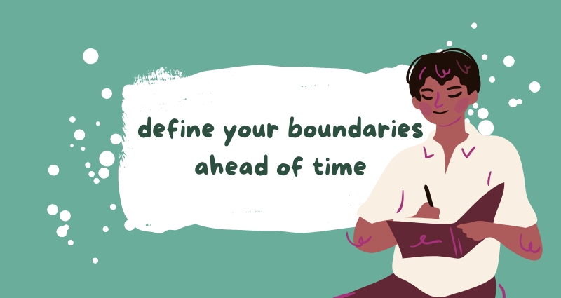 Header image: define your boundaries ahead of time.