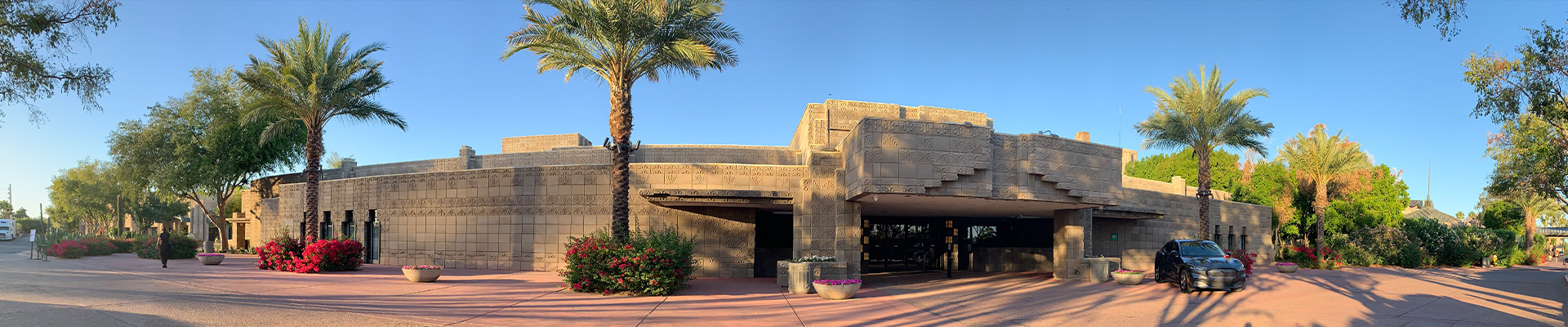 Photo of the exterior of the Arizona Biltmore Hotel.